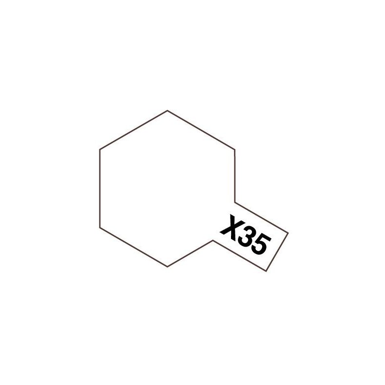 X-35 Semi Gloss Clear, Acrylic Mini 10 ml (penselmaling, blank) - Tamiya